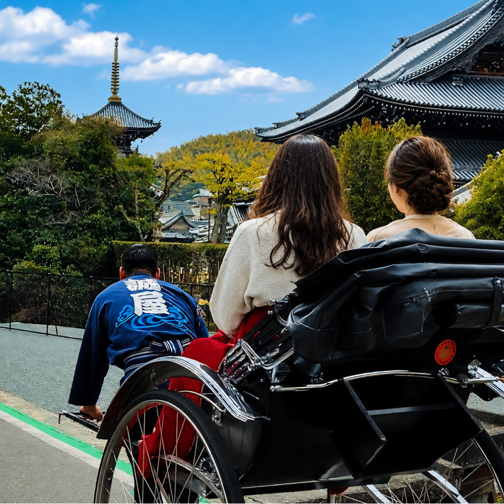 2026年5月16日時点の人力車 誠屋とYouTube発信の始まりを表すイメージ
