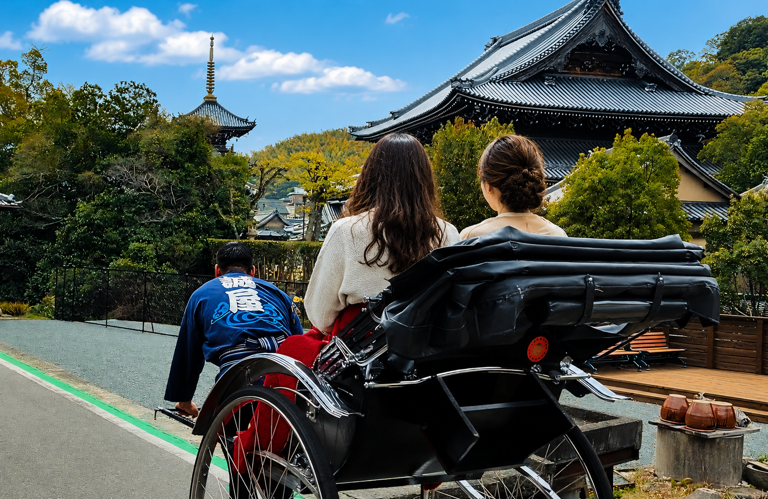 水間門前町でふたり旅を楽しむイメージ